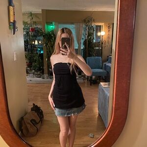 Dynamite Strapless Black Top